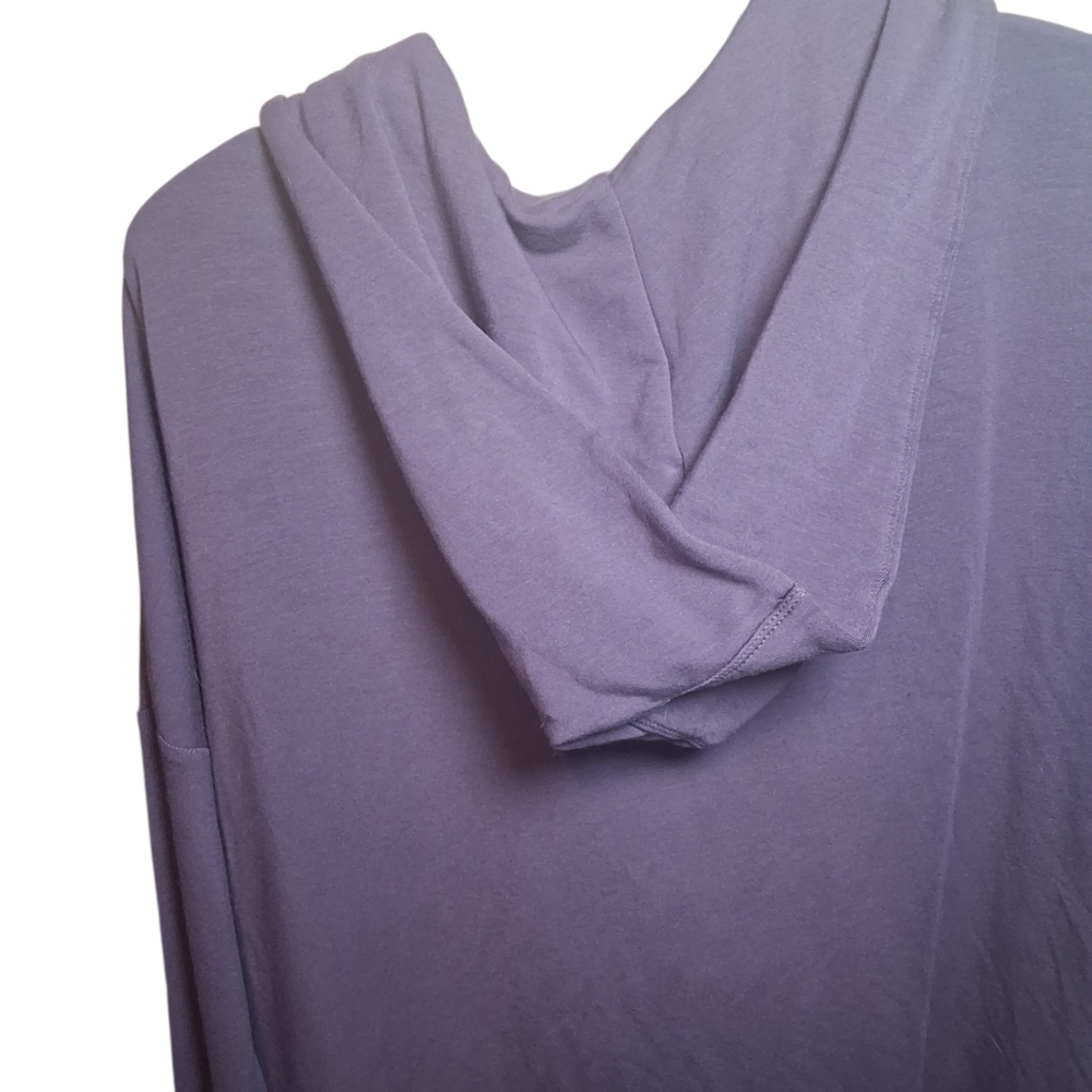 NWT Athleta Women's Purana Wrap Hoodie Sz SP Ribbed Sleeves - Picture 6 of 8